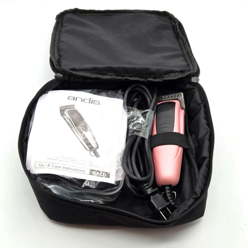 ANDIS CORDED DOG/ CAT CLIPPER RACD with attachments. Pink Excellent Condition